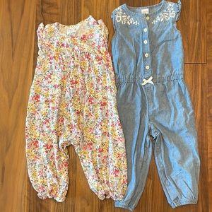 Rompers, 12-18 months (Uniqlo&Carter’s)